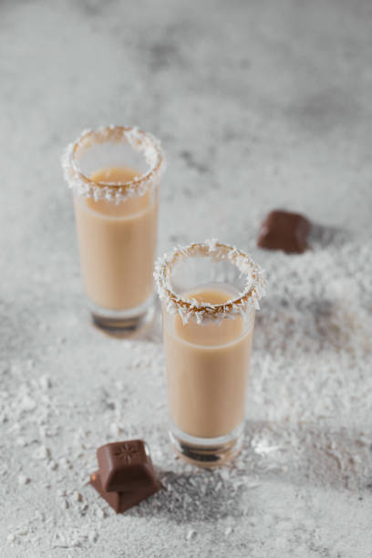 istock Irish cream or Coffee Liqueur with coconut flakes 1348255272