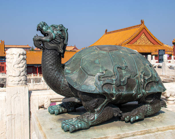 istock Sacred turtle statue, Forbidden city at Beijing 1348256601