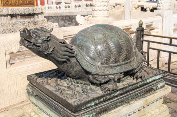 istock Sacred turtle statue, Forbidden city at Beijing 1348256813