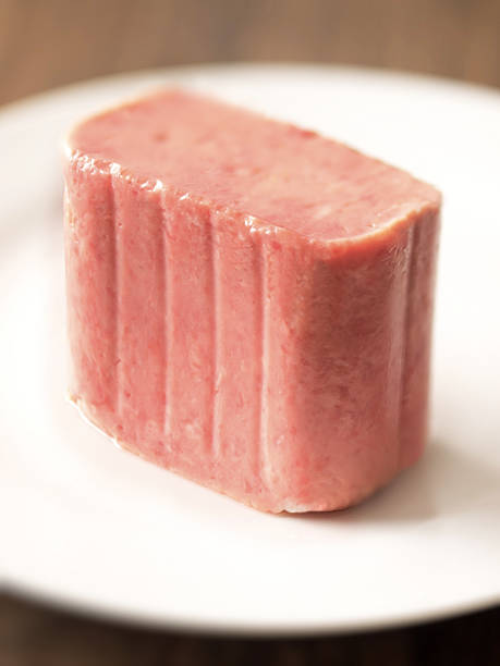 slab of spiced ham on a plate