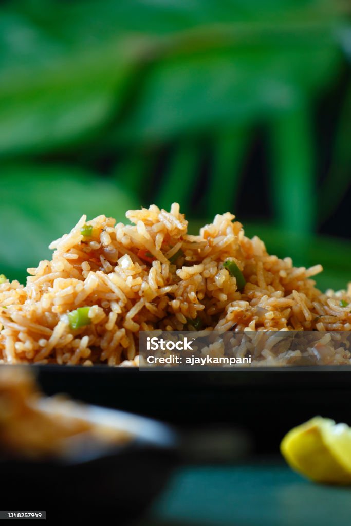 Healthy Homemade Fried Rice Fried Rice Stock Photo