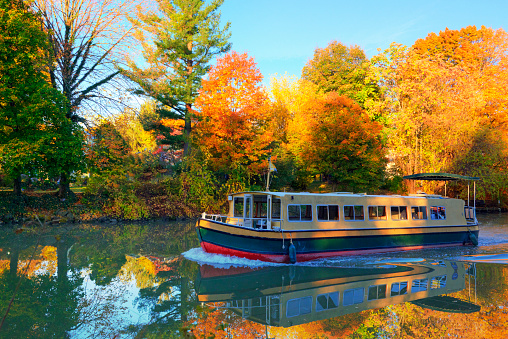 Canal Boat on the Erie Canal-Pittsford , New York