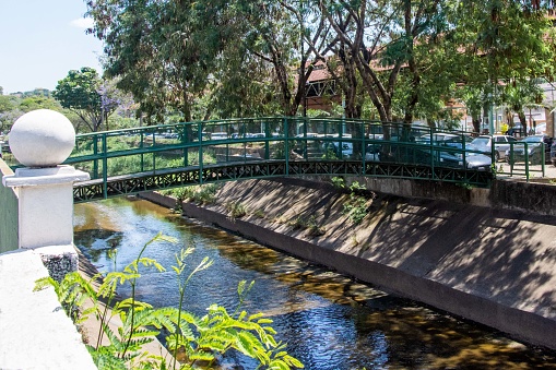 Hampden Bridge at Shoalhaven in Kangaroo Valley in New South Wales Australia.
