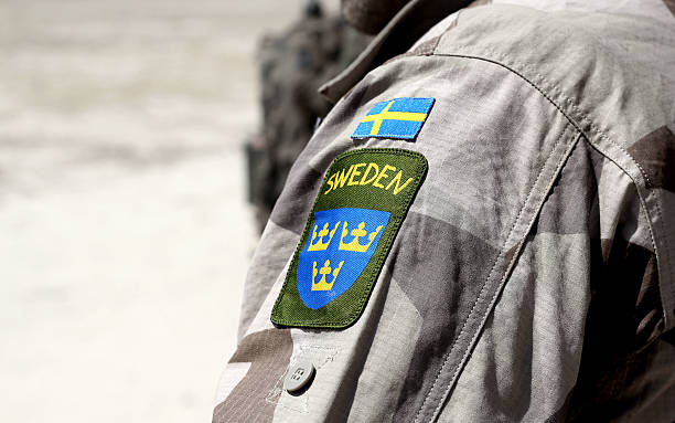 armpatch svedese - sweden foto e immagini stock