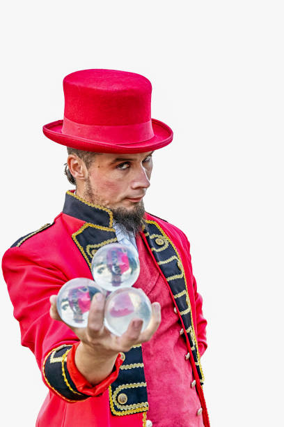 istock Male juggler offering balls to camera 1348276272
