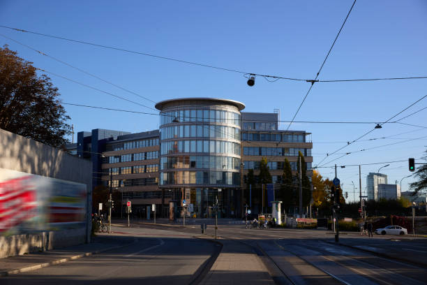 istock Morning sunlight in the city 1348281112