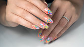 Multi-colored nails