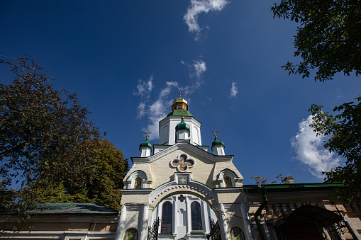 Kyiv, Ukraine - October 6, 2021: Church of the Resurrection of Christ, Afghan Church  in Kyiv