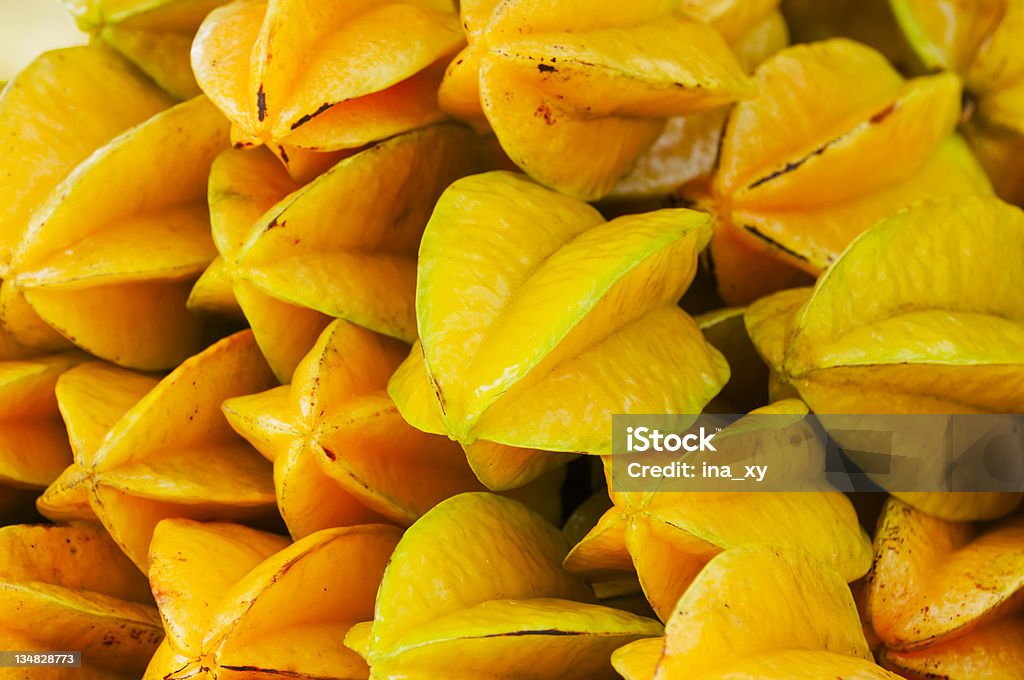 carom carambola  is   delicious fruit. Starfruit Stock Photo