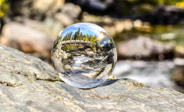 istock Liberty Falls, Alaska - Fall Colors through Glass Ball 1348292305