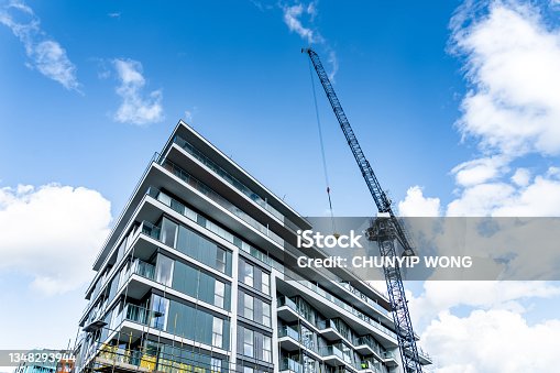 istock Construction site and development in London 1348293944