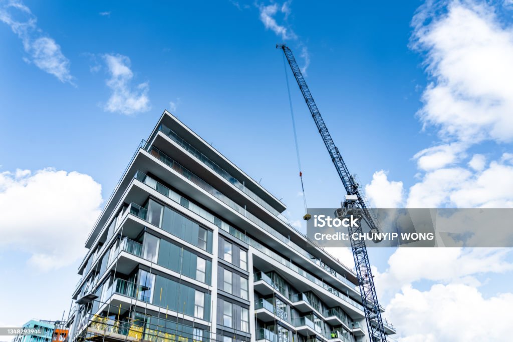 Construction site and development in London Construction Industry Stock Photo