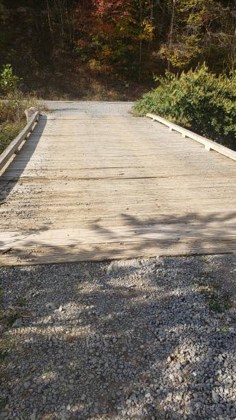 istock Wooden Bridge in Autumn Appalachian Mountains 1348294610