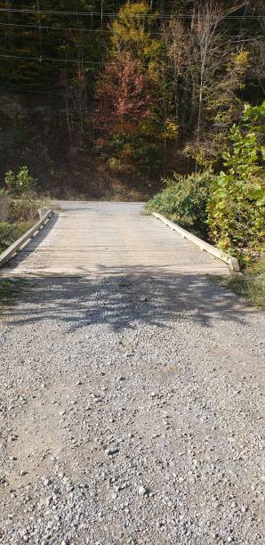 istock Wooden Bridge in Autumn Appalachian Mountains 1348295956