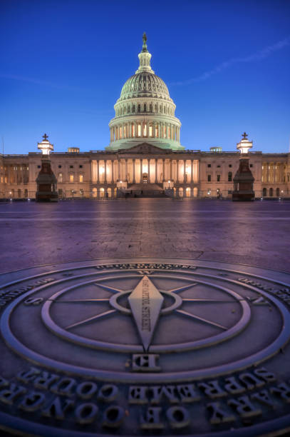 The United States Capitol in Washington, D.C. stock photo