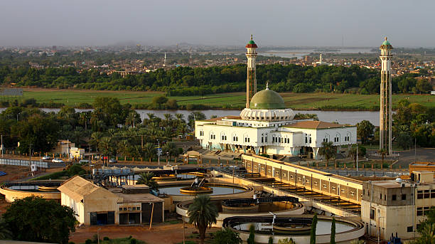 Al-Mogran Mosque Al-Mogran Mosque at al-Mogran, Khartoum, Sudan. khartoum stock pictures, royalty-free photos & images