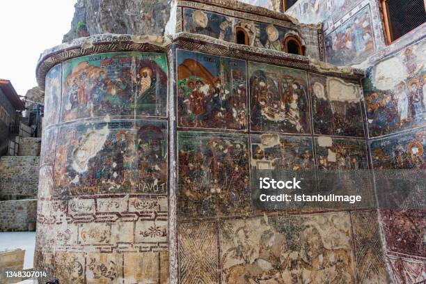 Inside Sumela Monastery Ritual Interior View Of Sumela Monastery Stock Photo - Download Image Now ...