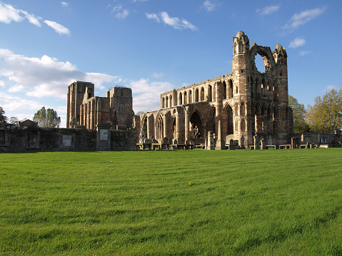 The ruins of the 13th century Cathedral at Elgin in north east Scotland.