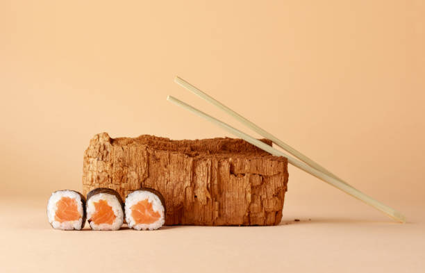modern still life with sushi