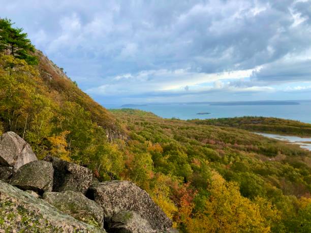 istock Acadia National Park - Hike - View of Great Head & Coast 1348330896