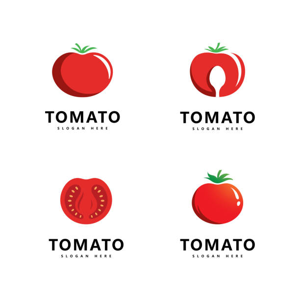 トマトロゴベクトルアイコンイラストデザイン - トマト点のイラスト素材／クリップアート素材／マンガ素材／アイコン素材