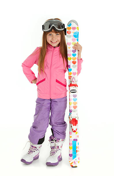 Pretty Little Ski Girl stock photo