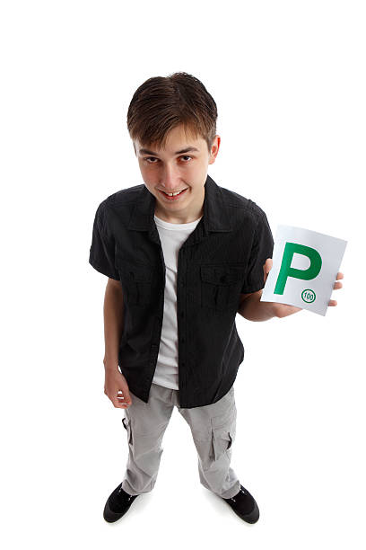 istock Teenager with licence P Plates 134834526