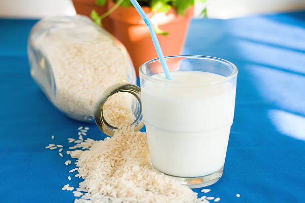 Rice Milk Concept stock photo