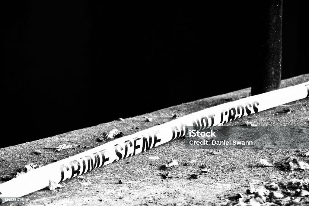 Bw Crime Scene Stock Photo - Download Image Now - Crime Scene, Old