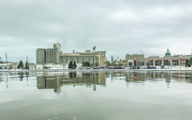 Harbor of Manitowoc in Winter