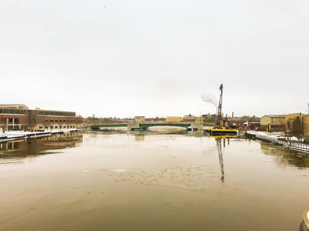 istock Harbor of Manitowoc in Winter 1348357560