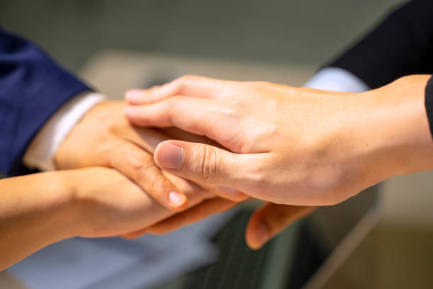 istock White collar workers engagement and meeting. 1348362532