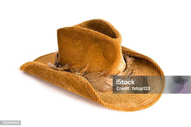 Foto de Estilo Ocidental Chapéu De Cowboy e mais fotos de stock de Aba de chapéu - Aba de chapéu, Acessório, Artigo de vestuário para cabeça