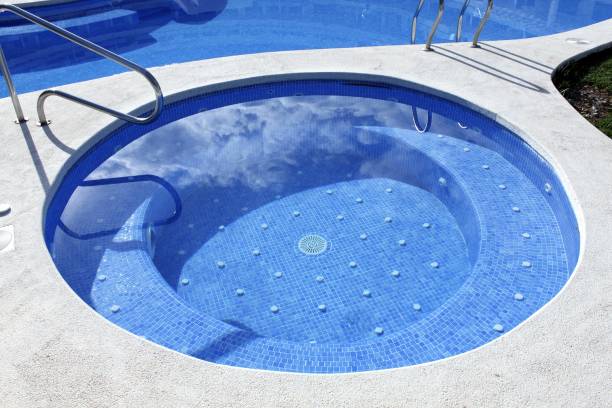 Hot Tub outdoor blue swimming pool