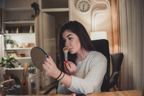 istock A young woman uses a laptop at night 1348376846