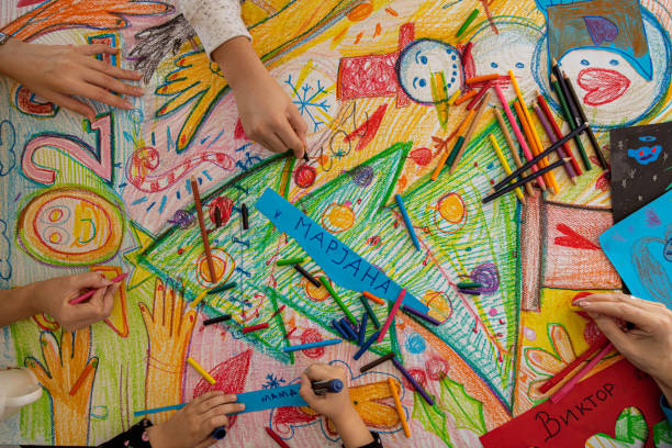 istock Christmas art and craft in the making 1348377535