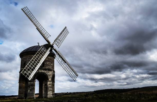 istock Chesterton windmill rural moody rainy sky fields countryside 1348377886