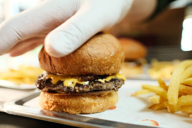 istock burger with french fries 1348389445