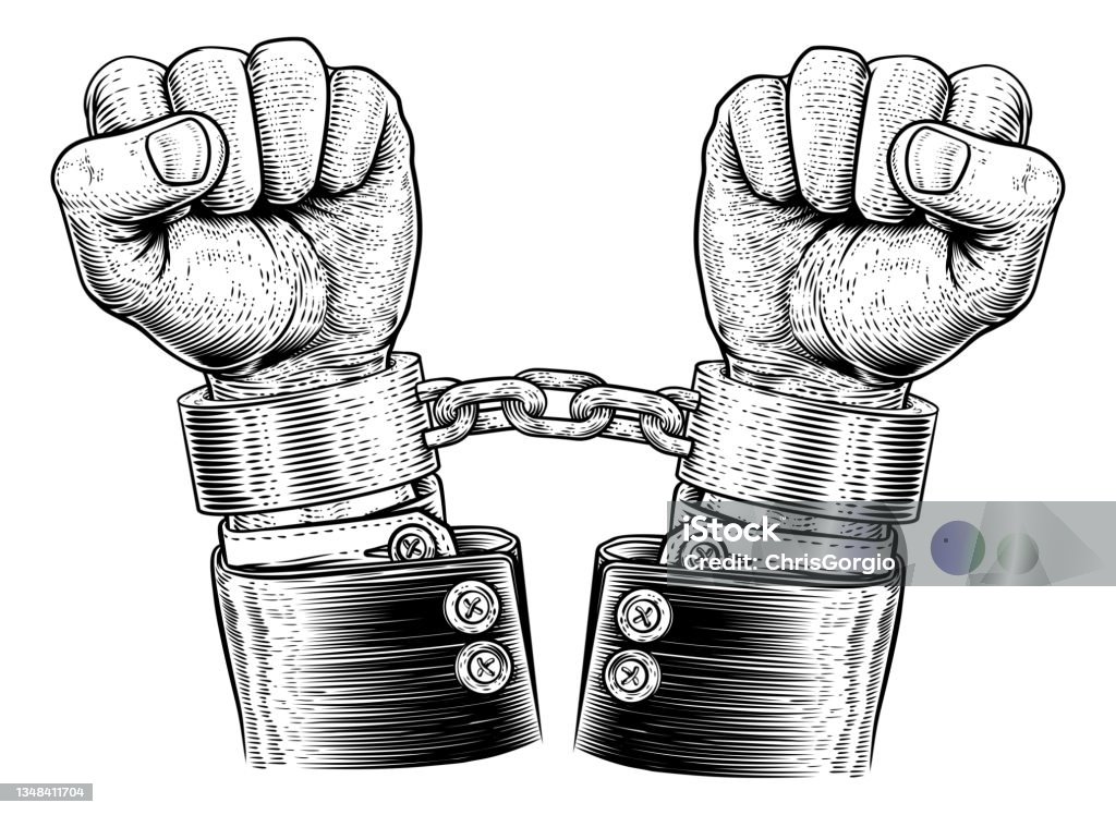 Ilustración de Traje De Negocios Manos Encadenadas Concepto De Estilo Vintage y más Vectores Libres de Derechos de Esposas - Dispositivo de seguridad - iStock Ilustración de Traje De Negocios Manos Encadenadas Concepto De Estilo Vintage y más Vectores Libres de Derechos de Esposas - Dispositivo de seguridad - iStock