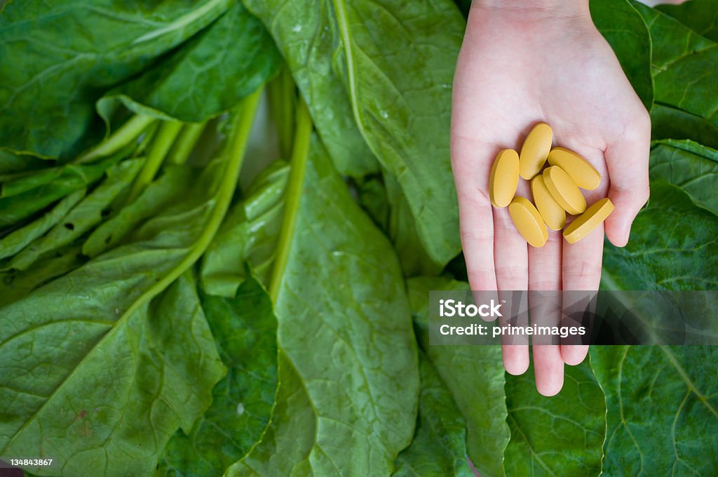 Gemüse mit Medizin. - Lizenzfrei Abnehmen Stock-Foto