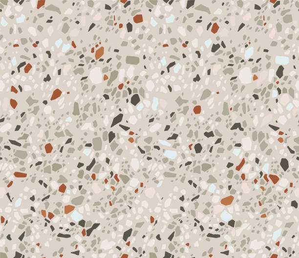 ilustrações de stock, clip art, desenhos animados e ícones de terrazzo flooring seamless pattern venetian style - stone granite tile seamless