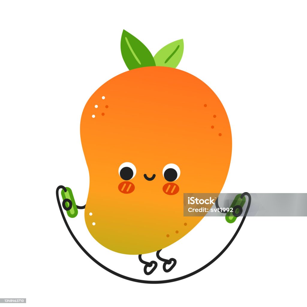 Ilustración de Linda Fruta De Mango Divertida Hacer Entrenamiento Con Saltar La Cuerda Icono De Ilustración De Personajes Kawaii De Dibujos Animados Dibujados A Mano Vectorialmente Aislado Sobre Fondo Blanco Concepto De Ilustración de Linda Fruta De Mango Divertida Hacer Entrenamiento Con Saltar La Cuerda Icono De Ilustración De Personajes Kawaii De Dibujos Animados Dibujados A Mano Vectorialmente Aislado Sobre Fondo Blanco Concepto De