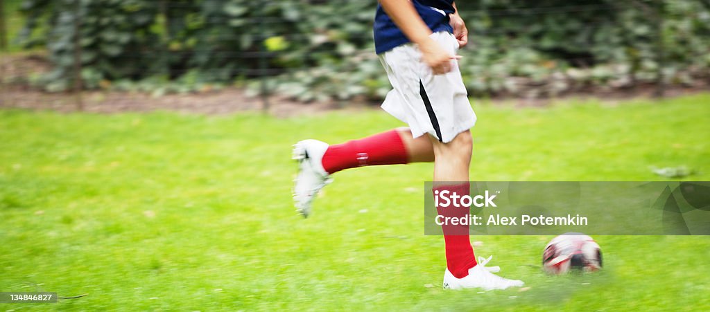 Jogador de futebol - Royalty-free Atacante de futebol Foto de stock