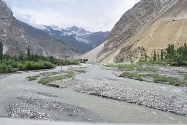 istock Lake view into Pakistan Northern Area 1348544803