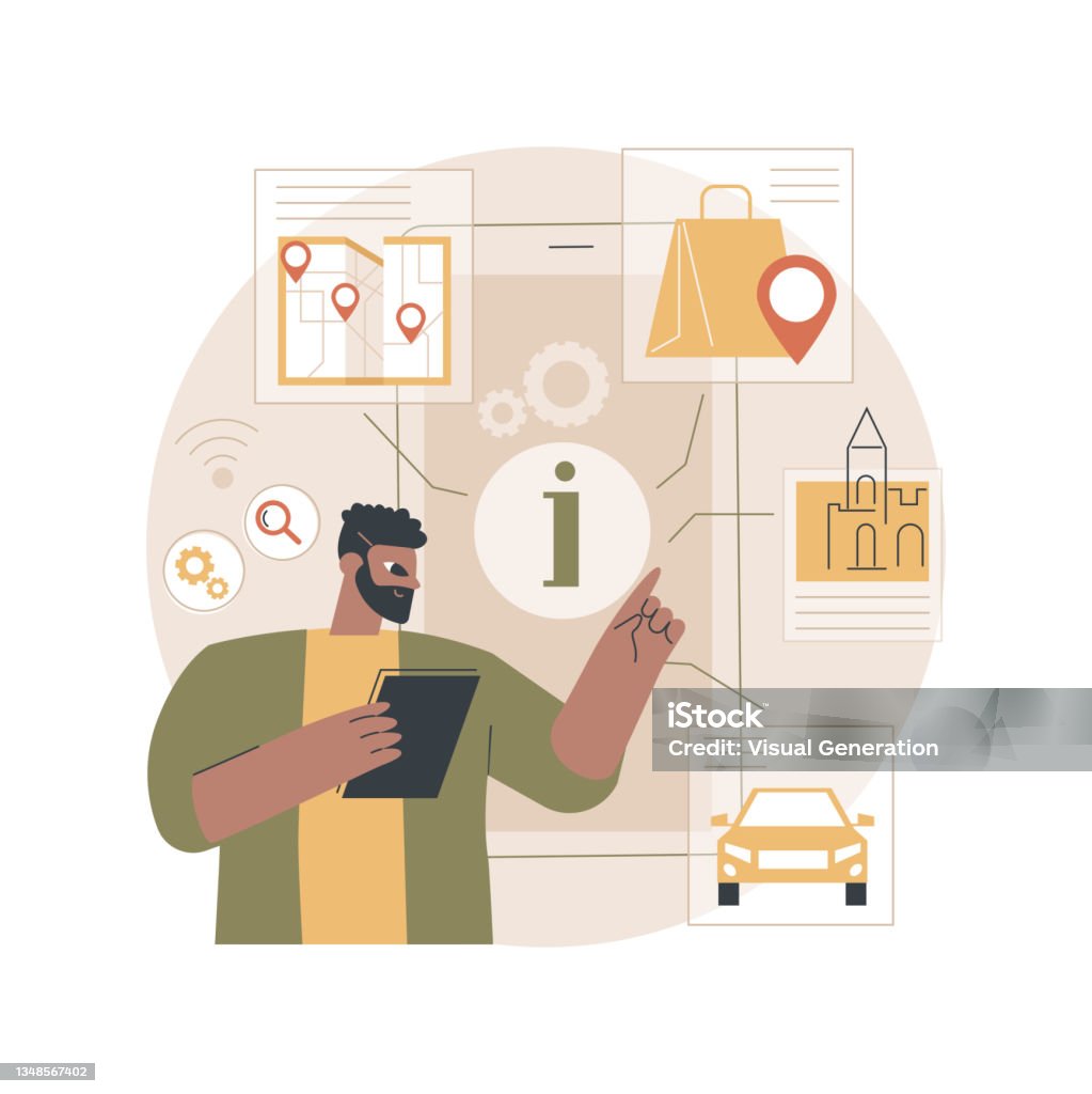 Digitl Guide Digital Guide Abstract Concept Vector Illustration Stock Illustration ...