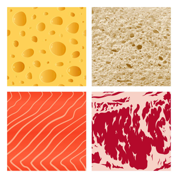 벡터 음식 텍스처 또는 배경 - cheese backgrounds textured emmental cheese stock illustrations