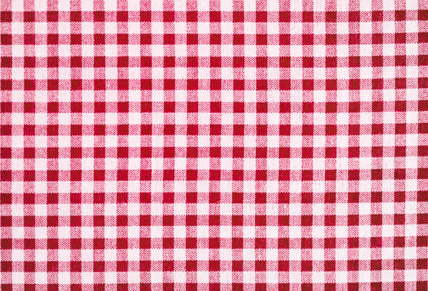 istock Gingham pattern in red and white, closed up texture of red and white for background. Picnic table cloth. 1348570543