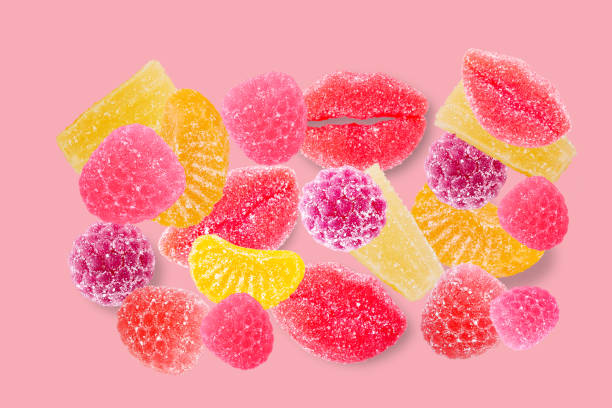 istock multicolored marmalade on a pink background 1348572892