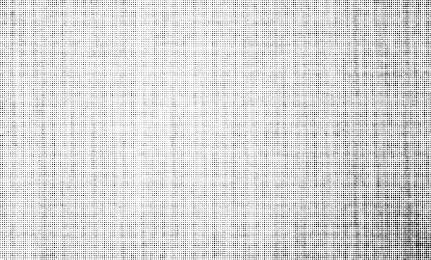 Vector halftone textile texture. Canvas background created by dots. canvas fabric stock illustrations
