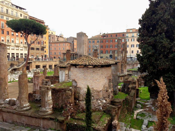 istock Ancient columns in the center of Rome. Italy. 1348582144